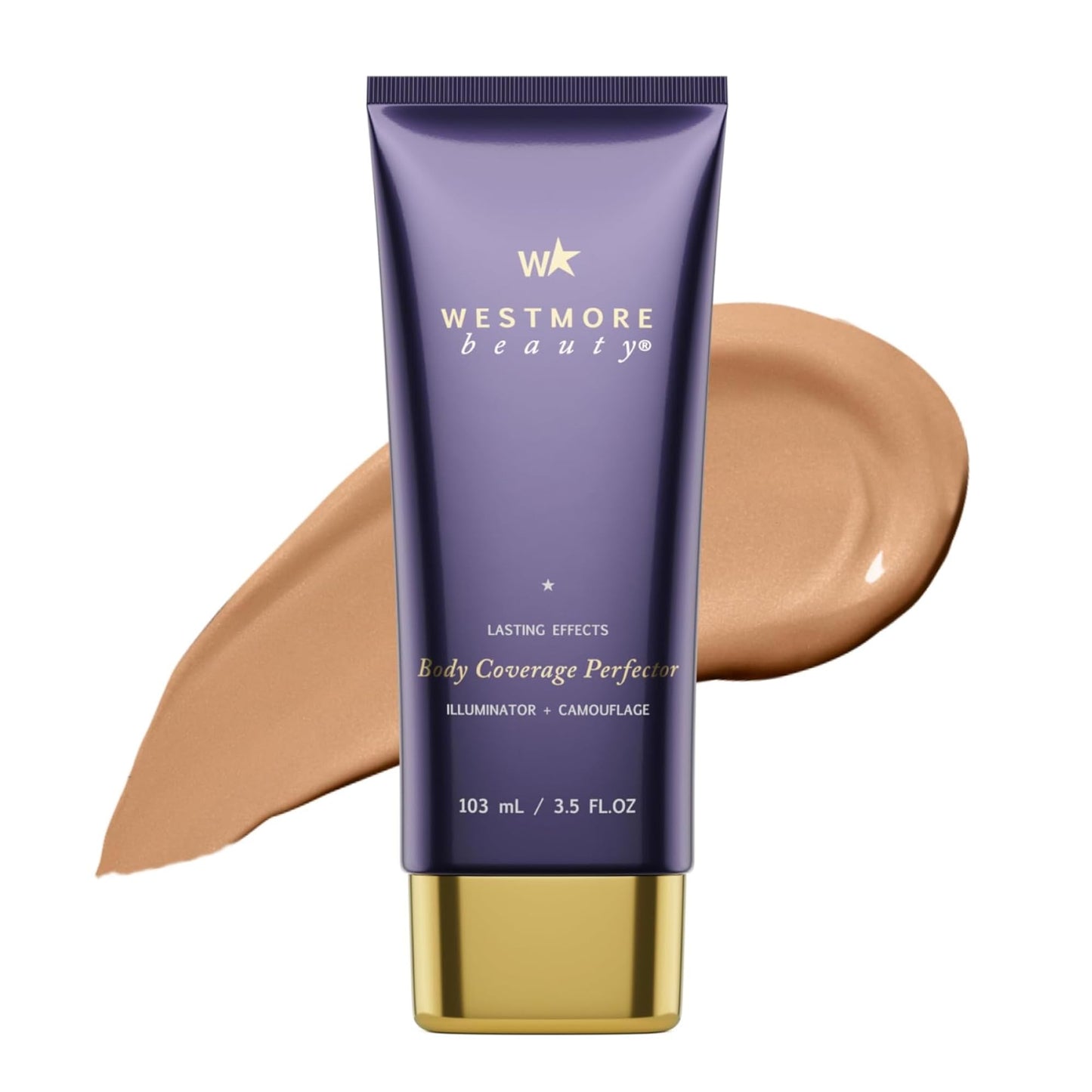 Westmore Beauty Body Coverage Perfector – Waterproof Leg & Body Makeup/Bronzer For Women - Best Tattoo Cover Up Makeup & Tattoo Concealer - 7 Oz Natural Radiance