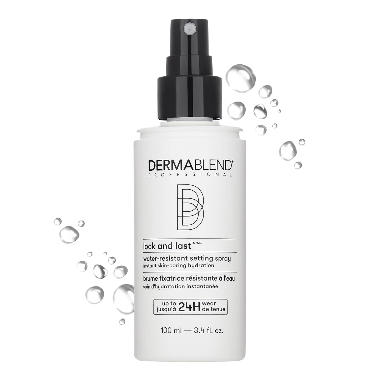 Dermablend Lock and Last Water-Resistant Setting Spray, Finishing Spray for Makeup with Lightweight Natural Finish, Spray with Witch Hazel