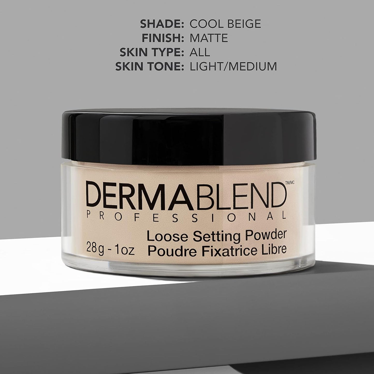 Dermablend Loose Setting Powder, Face Powder Makeup & Finishing Powder for Light, Medium & Tan Skin Tones