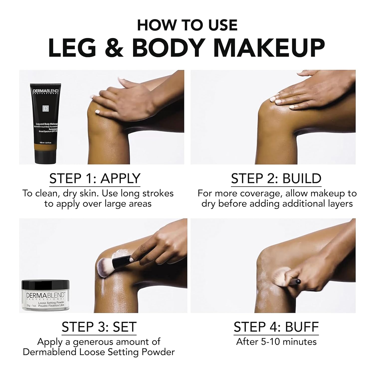Dermablend Leg and Body Makeup Foundation with SPF 25