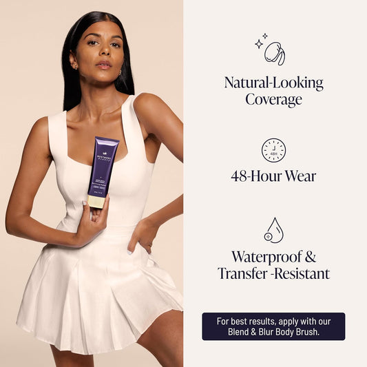 Westmore Beauty Body Coverage Perfector – Waterproof Leg & Body Makeup/Bronzer For Women - Best Tattoo Cover Up Makeup & Tattoo Concealer - 7 Oz Natural Radiance
