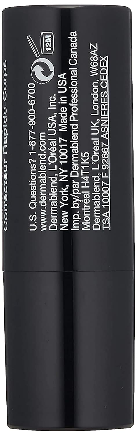 Dermablend Quick-Fix Body Makeup Full Coverage Foundation Stick, Water-Resistant Body Concealer for Imperfections & Tattoos, 0.42 Oz