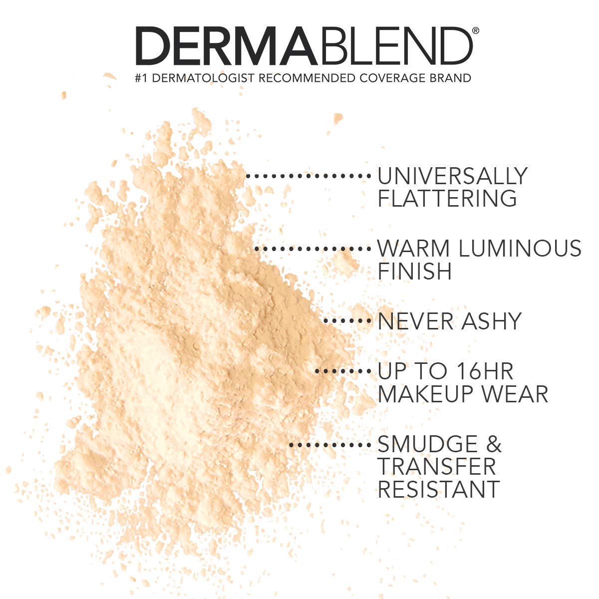 Dermablend Loose Setting Powder, Face Powder Makeup & Finishing Powder for Light, Medium & Tan Skin Tones
