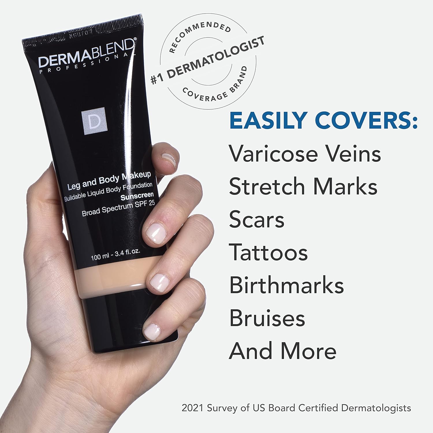 Dermablend Leg and Body Makeup Foundation with SPF 25