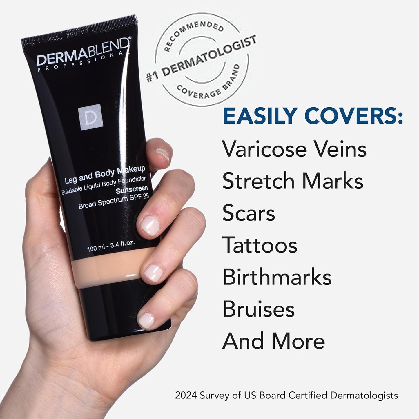 Dermablend Leg and Body Makeup Foundation with SPF 25