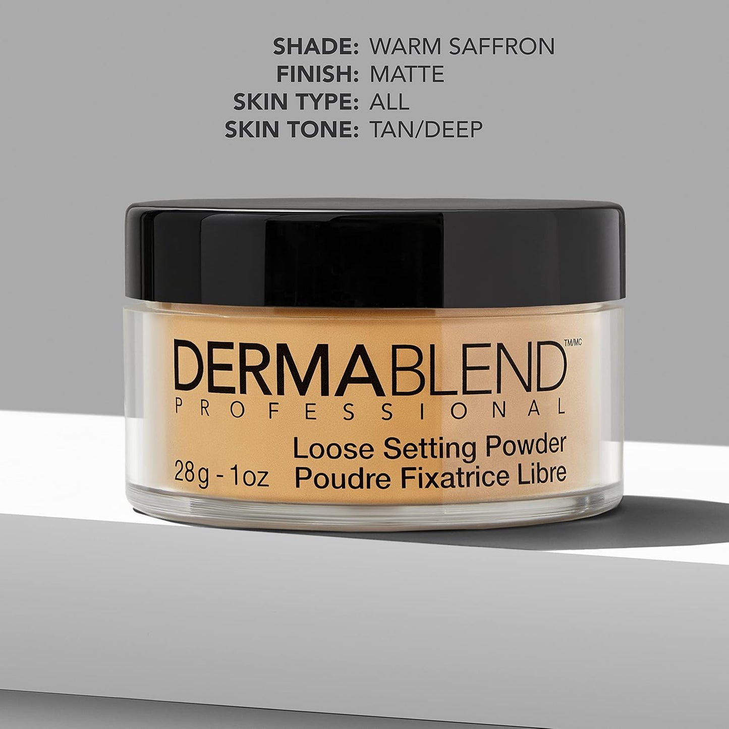 Dermablend Loose Setting Powder, Face Powder Makeup & Finishing Powder for Light, Medium & Tan Skin Tones