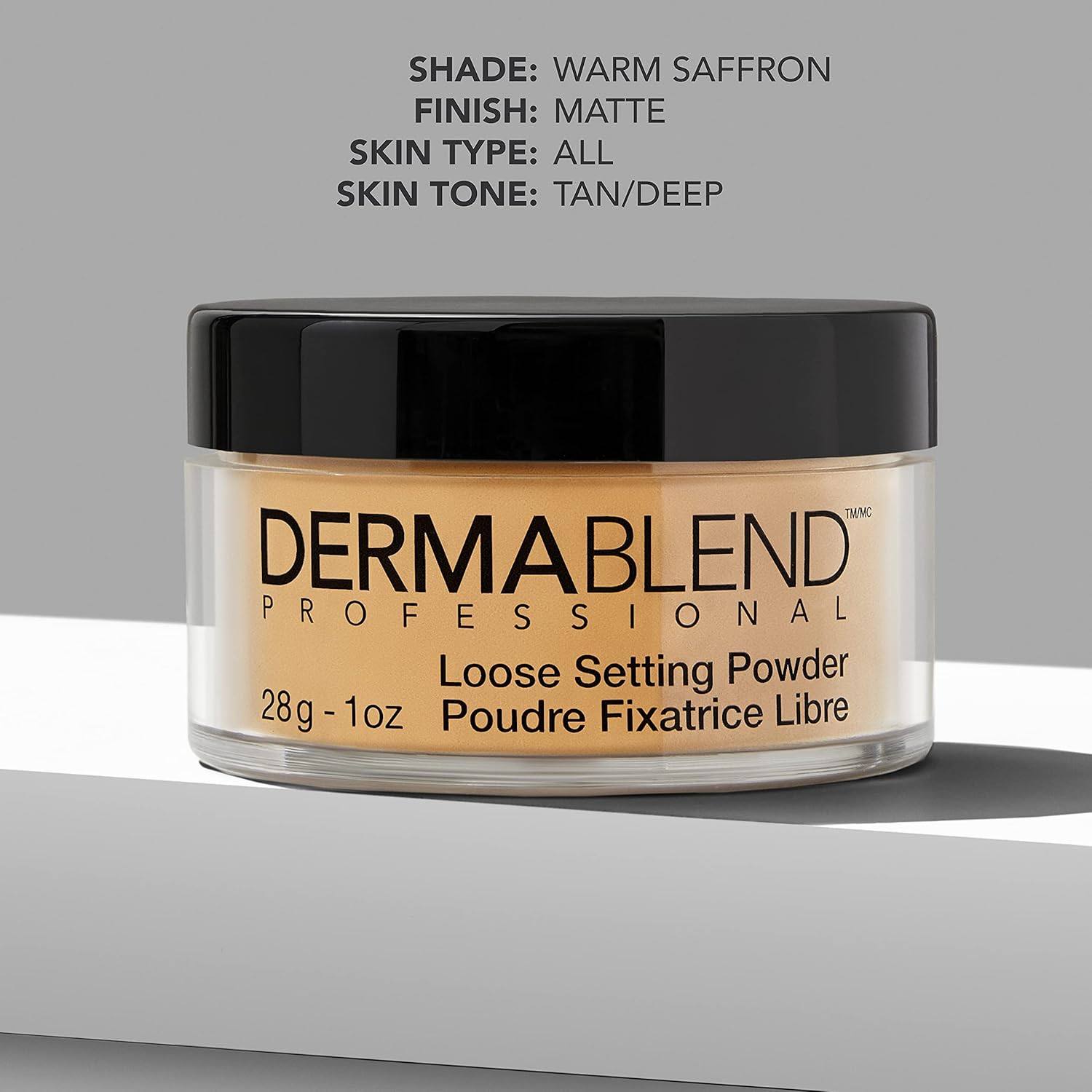 Dermablend Loose Setting Powder, Face Powder Makeup & Finishing Powder for Light, Medium & Tan Skin Tones